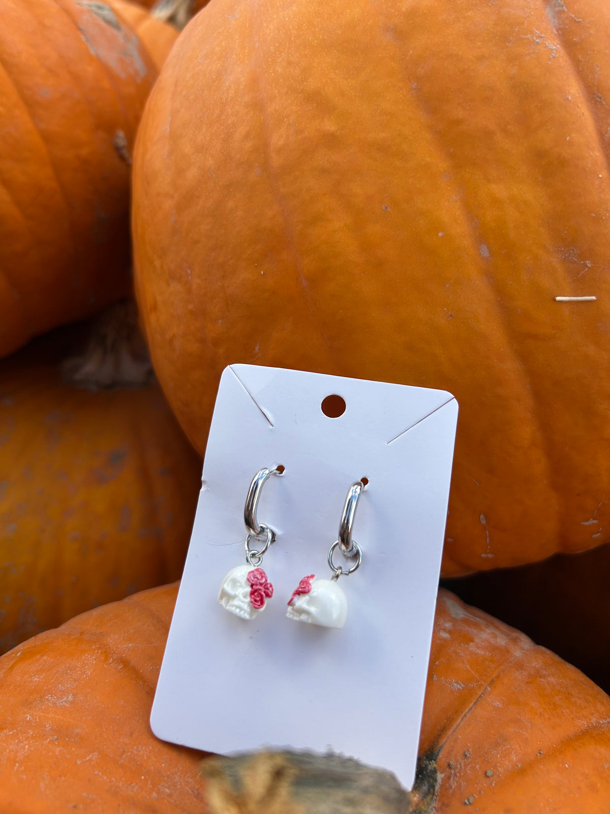Boucles d’oreilles Ivory Skull