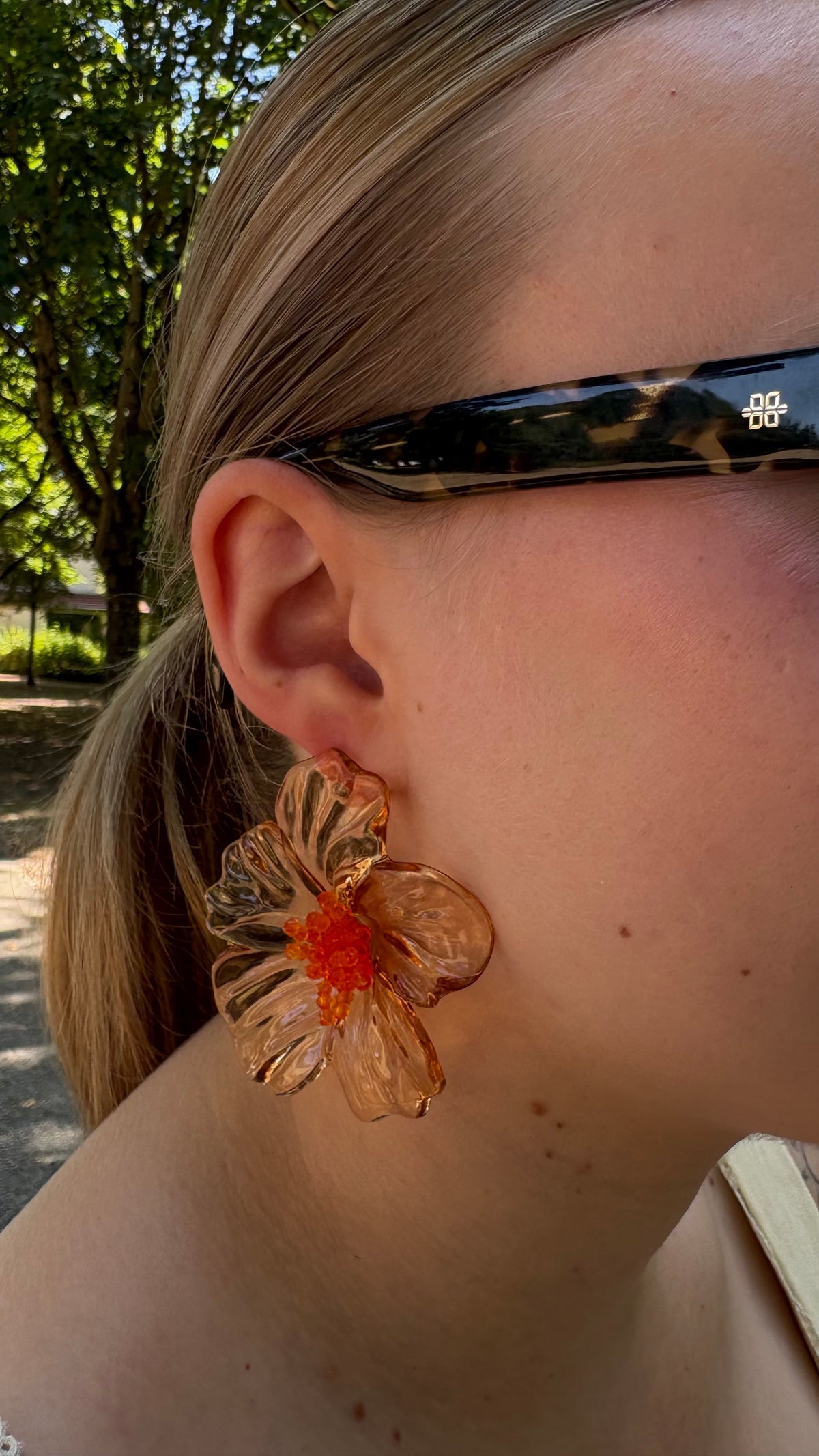 Boucles d’oreilles Hibiscus