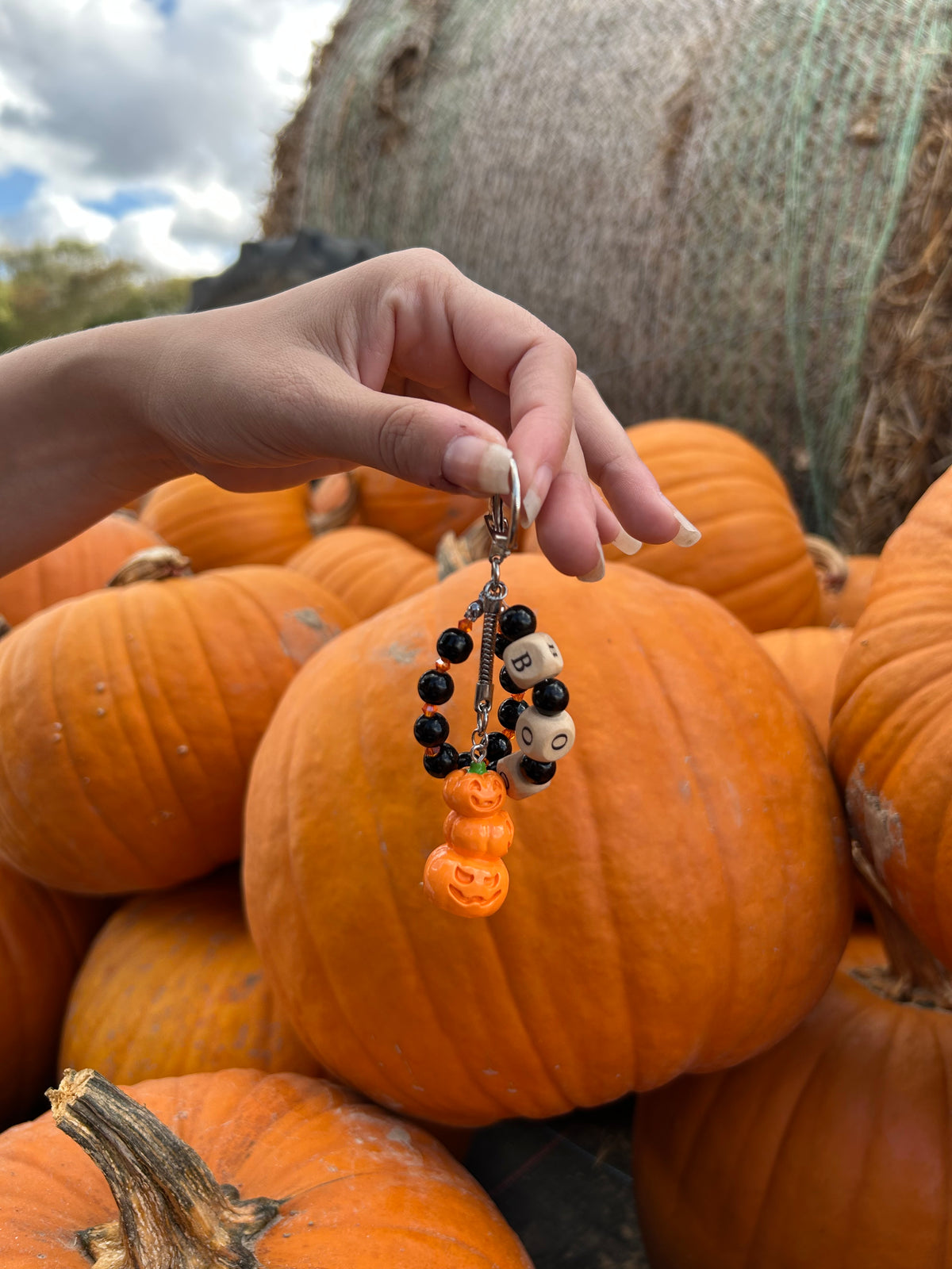 Porte-clef Boo Pumpkin