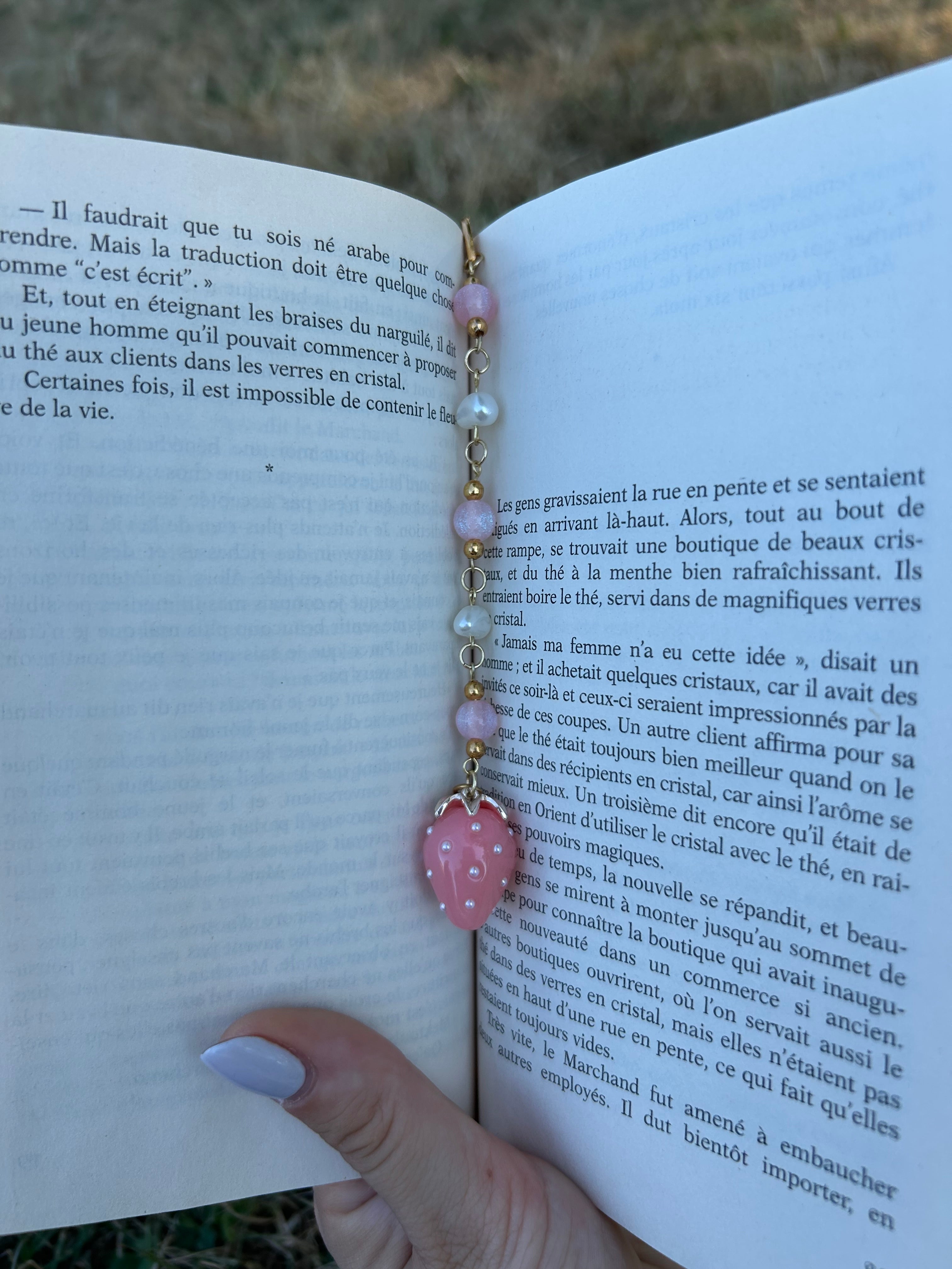 Marque-page fraise d’amour